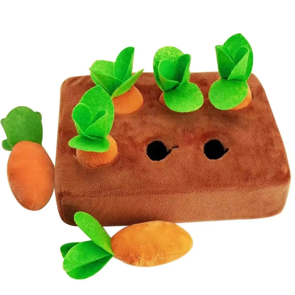 Carrot Crazy Snuffle Mat: Pull, Chew & Play for Happy Pups!