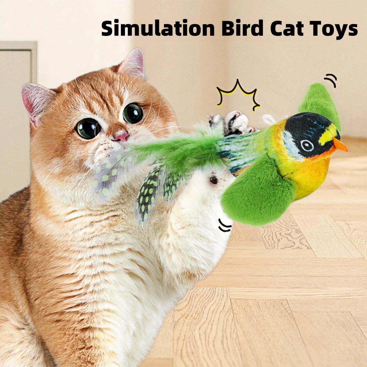 Pounce, Play, and Chirp! The Ultimate Cat Toy for Indoor Adventures