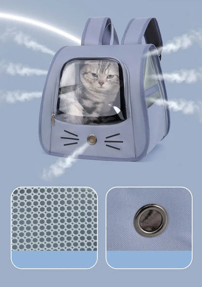 Springtime Wanderlust Pet Backpack: Stylish & Breezy Travel Backpack for Cats and Small Dogs