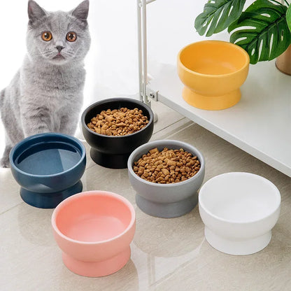 Nordic Style Ceramic Pet Bowls – Designed for Comfort & Modern Living