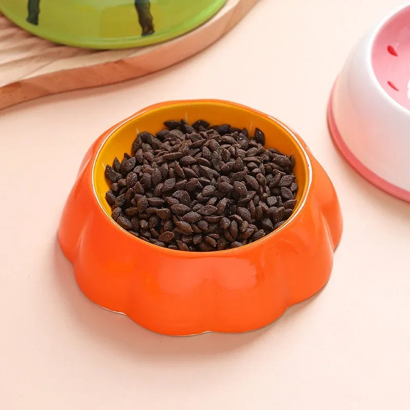 Fruit-Themed Ceramic Pet Bowls – Fun & Functional for Cats and Small Dogs