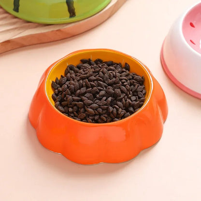 Fruit-Themed Ceramic Pet Bowls – Fun & Functional for Cats and Small Dogs
