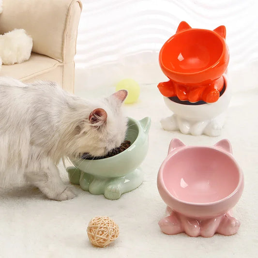 Elevated Ceramic Cat Bowl – Designed for Style, Comfort & Health