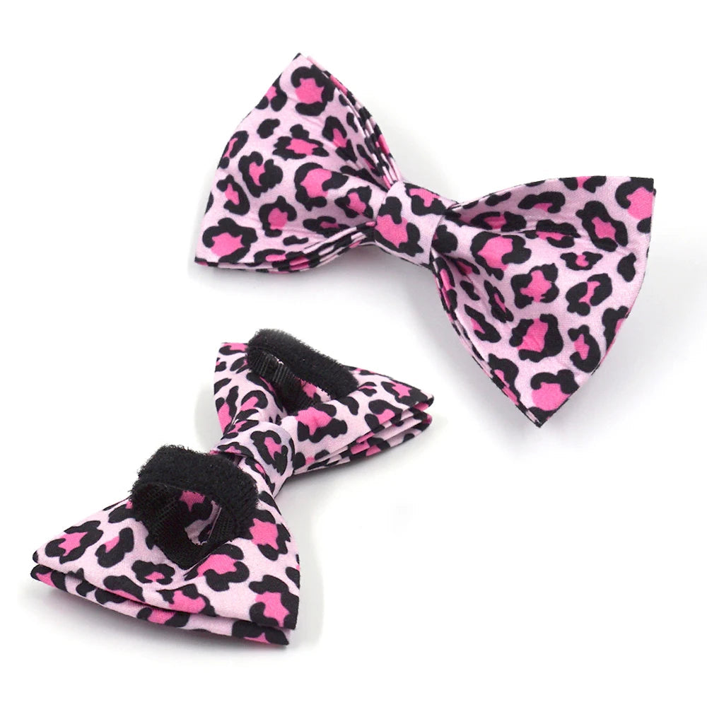 Pink Leopard Dog Harness Set – Personalized, Stylish, and Safe for Your Furry Fashionista