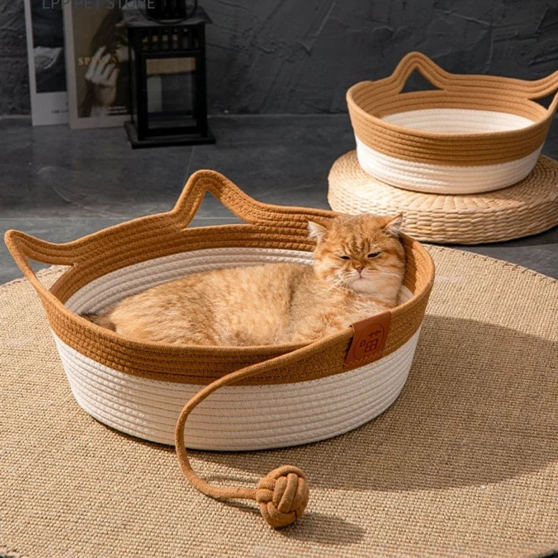 Handmade Cozy Cat Nest Baskets- for All Seasons