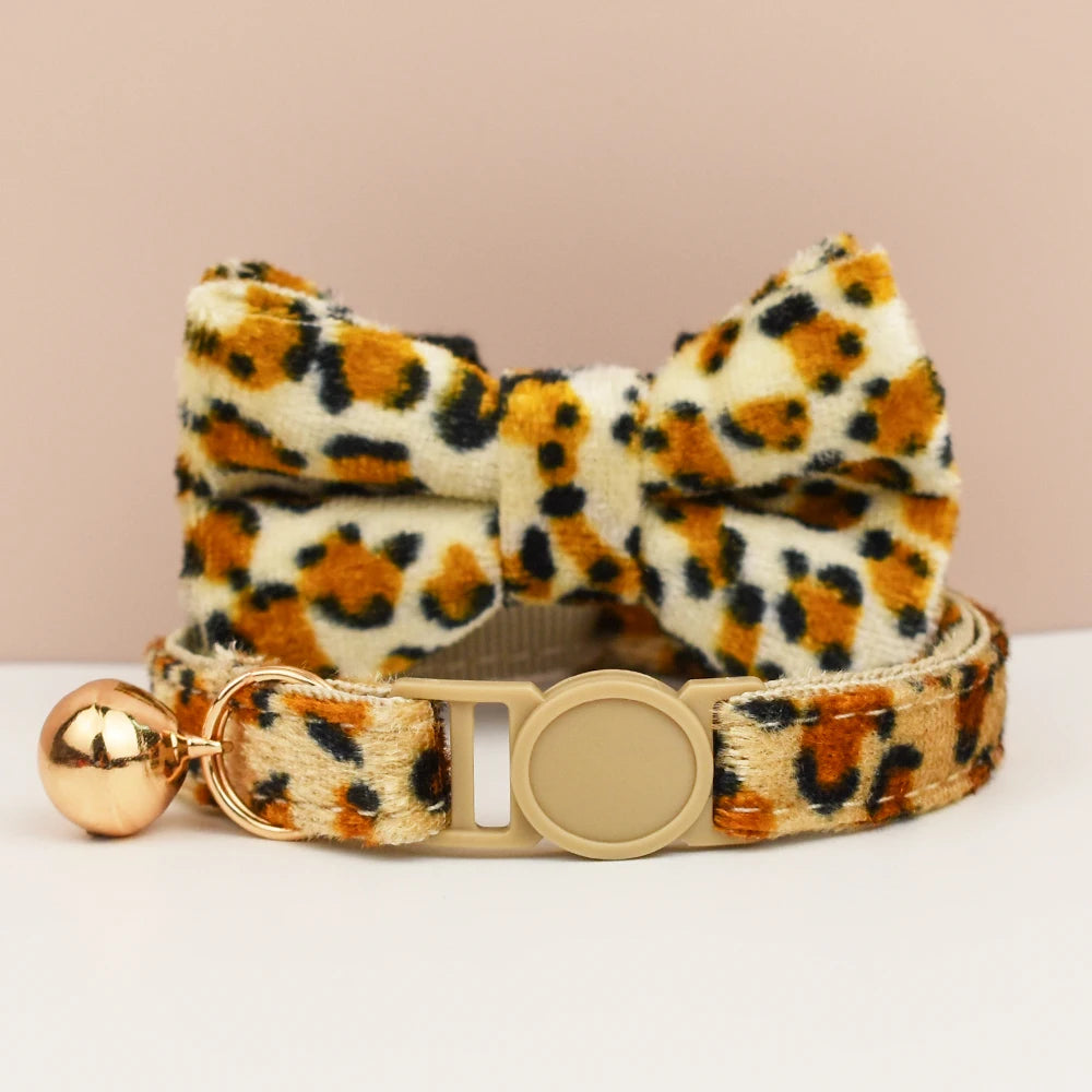 Adjustable Cat Collars with Bowknot – Stylish, Comfortable & Safety-Enhanced for Modern Cats