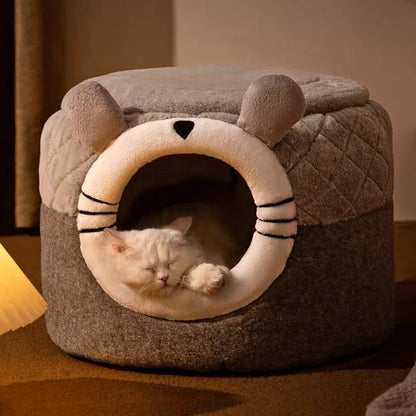 Lovely/Fun/ Dual Cat Bed/ House- For Winter Naps!