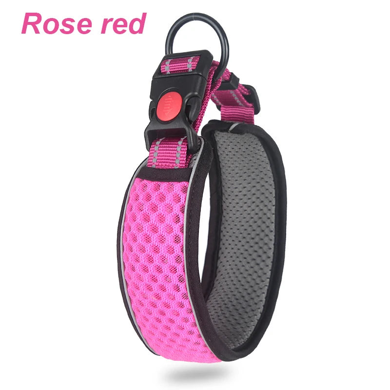 Reflective Dog Collar – Comfortable, Breathable & Anti-Choke Design for Dogs of All Sizes