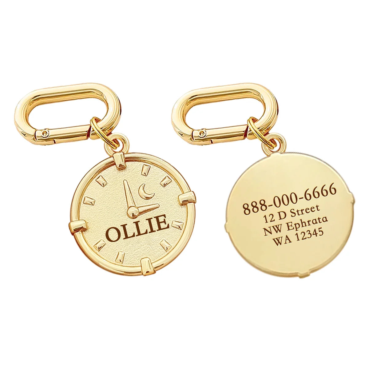 Memopaw Design Personalized Pet Dog Name Tag- Copper Free