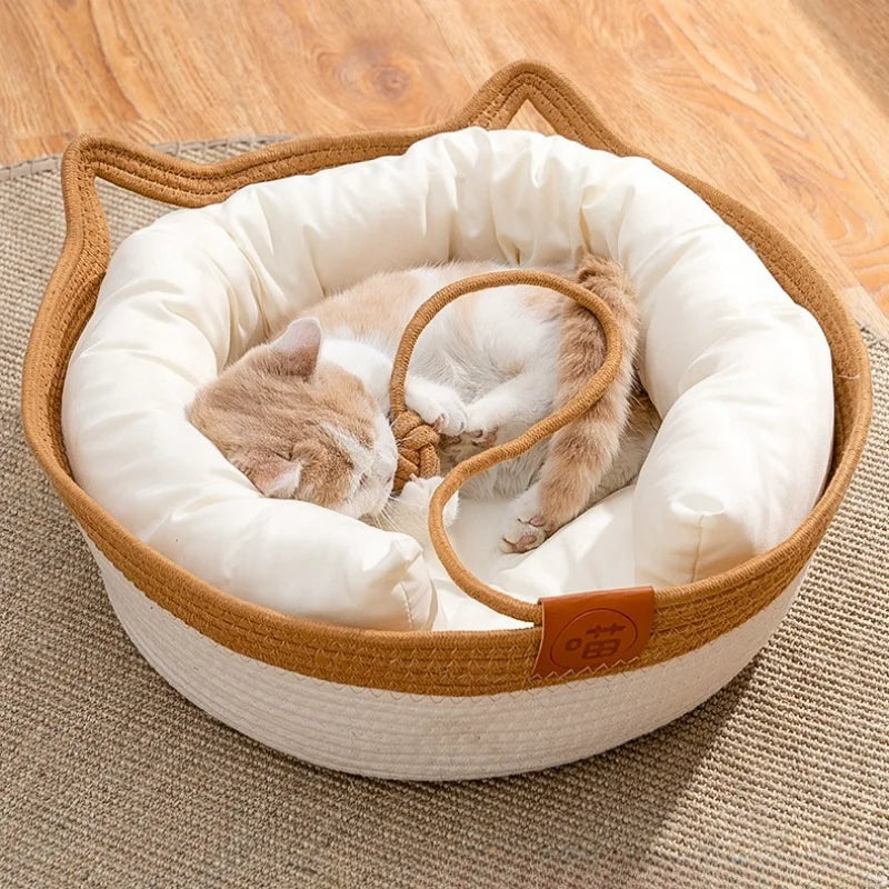Handmade Cozy Cat Nest Baskets- for All Seasons