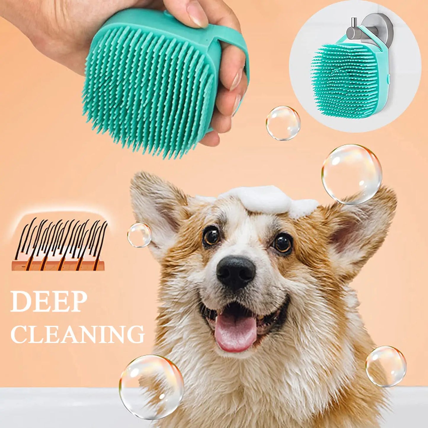 Pet Bathing Brush – Fun, Easy, and Oh-So-Bubbly!