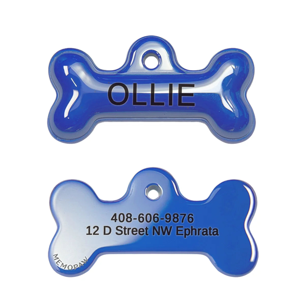 Memopaw Design Personalized Pet Dog Name Tag- Copper Free