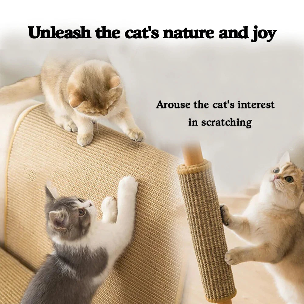 Pure Joy in Every Scratch: Eco-Friendly Sisal Scratching Mat for Cats