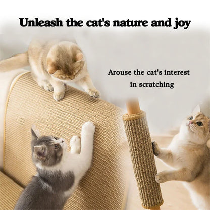 Pure Joy in Every Scratch: Eco-Friendly Sisal Scratching Mat for Cats
