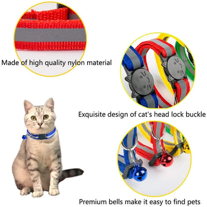 Color Reflective Cat Collars – Safe, Stylish & Perfect for Cats and Small Dogs