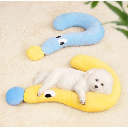 Critter Comfort: U-Shaped Neck Pillow & Blanket Set for Sweet Snoozes