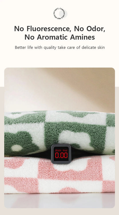 Quick-Drying Coral Fleece Flower Towels – Stylish & Practical for Daily Use