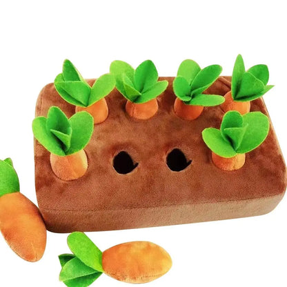 Carrot Crazy Snuffle Mat: Pull, Chew & Play for Happy Pups!