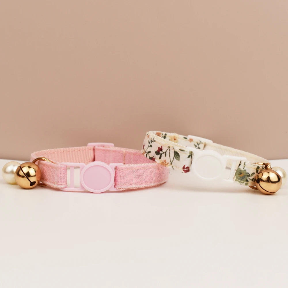 Adjustable Cat Collars with Bowknot – Stylish, Comfortable & Safety-Enhanced for Modern Cats