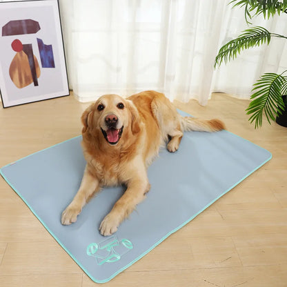 Cool Paws Summer Mat: Chill Ice Silk Comfort for Your Cats and Dogs