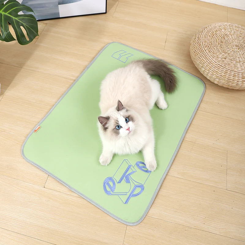 Cool Paws Summer Mat: Chill Ice Silk Comfort for Your Cats and Dogs