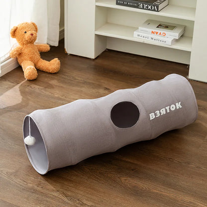Easy Storage Cat Collapsible Tunnels for Indoors- Very Stylish!