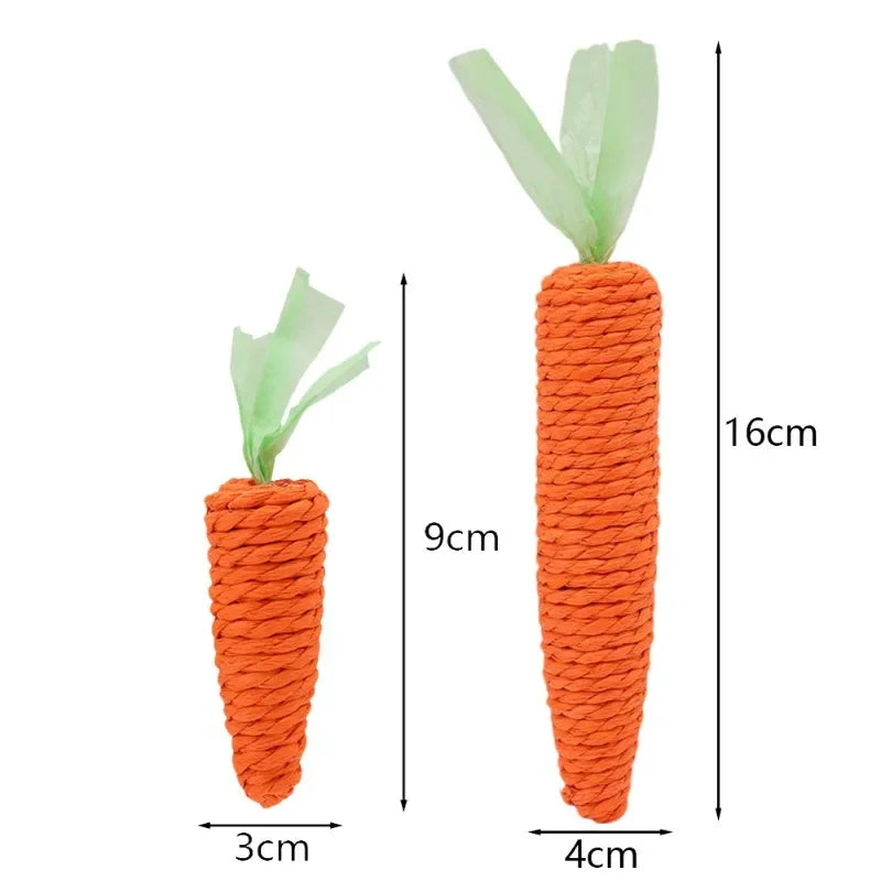 Crunchy Carrot Caper: The Chew-Tastic Toy for Pawsome Feline Fun!