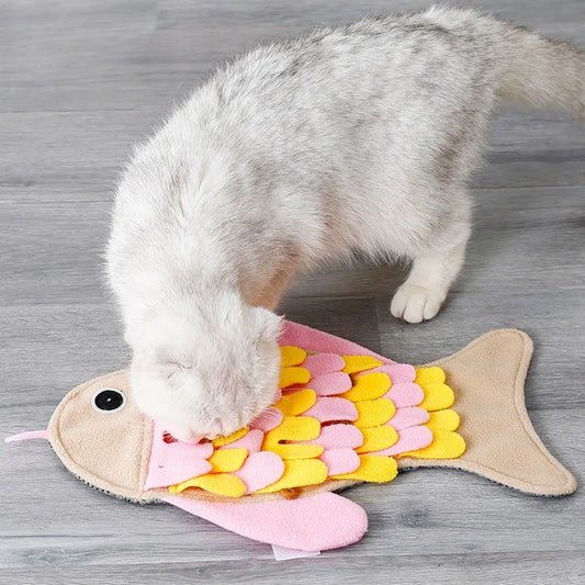 Purr & Sniff Adventure Pad: Puzzle Fun, Slow Feeder, and Treat Treasure Hunt for Cats