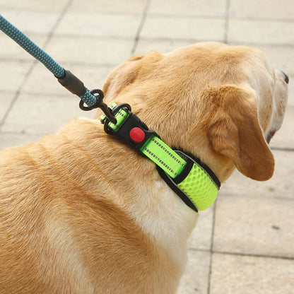 Reflective Dog Collar – Comfortable, Breathable & Anti-Choke Design for Dogs of All Sizes