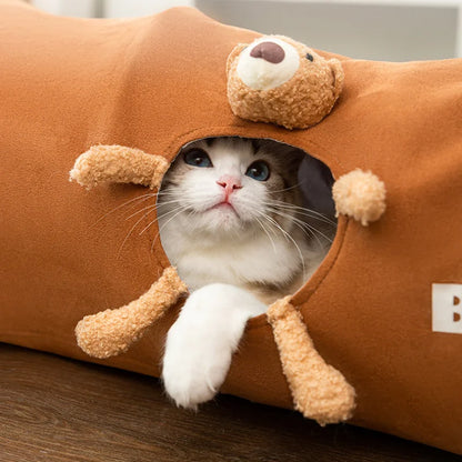 Easy Storage Cat Collapsible Tunnels for Indoors- Very Stylish!