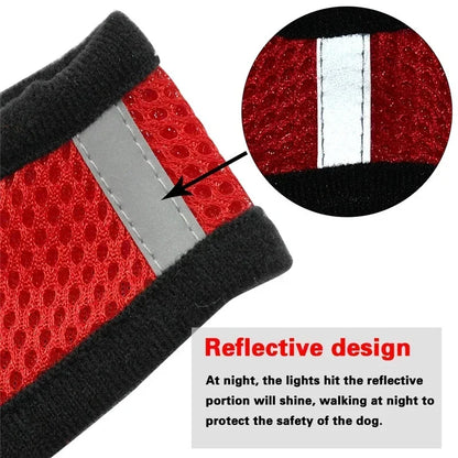 Adjustable Reflective Cat Harness & Leash Set – Soft Mesh for Cats and Small Dogs