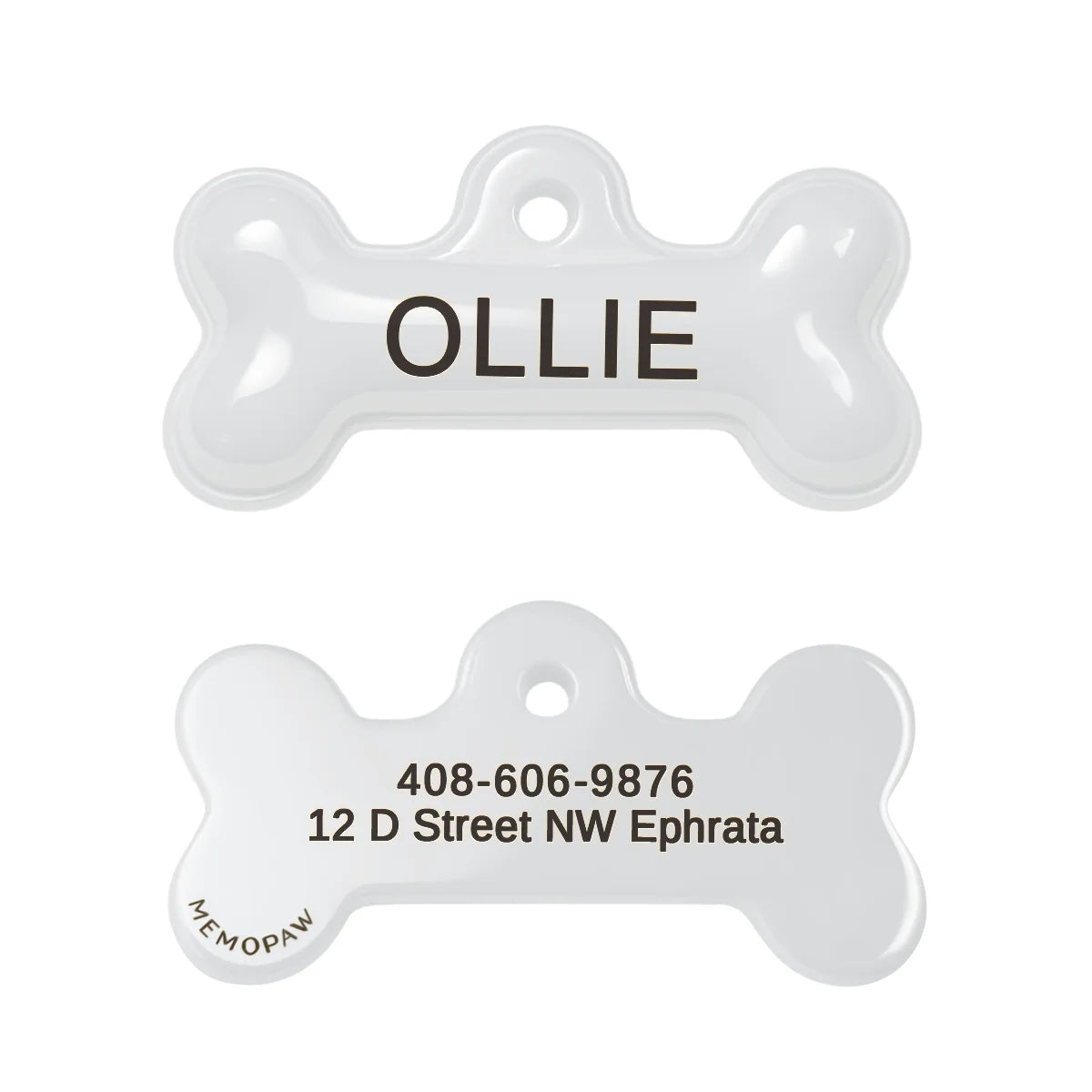Memopaw Design Personalized Pet Dog Name Tag- Copper Free