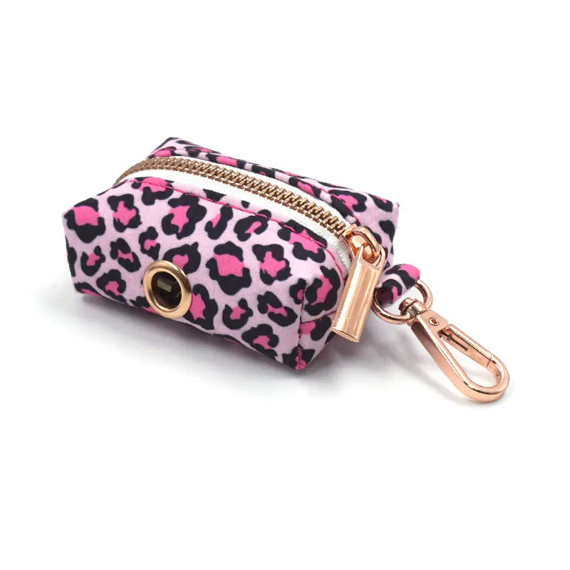Pink Leopard Dog Harness Set – Personalized, Stylish, and Safe for Your Furry Fashionista
