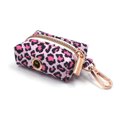 Pink Leopard Dog Harness Set – Personalized, Stylish, and Safe for Your Furry Fashionista