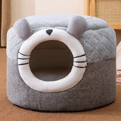 Lovely/Fun/ Dual Cat Bed/ House- For Winter Naps!