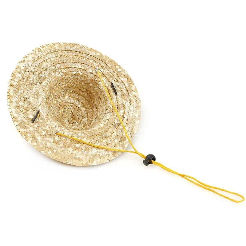 Straw Pet Hat – Perfect for Hawaiian Parties, Sun Protection & Stylish Cosplay