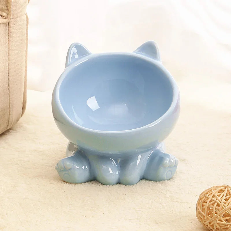 Elevated Ceramic Cat Bowl – Designed for Style, Comfort & Health