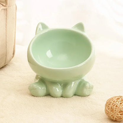 Elevated Ceramic Cat Bowl – Designed for Style, Comfort & Health