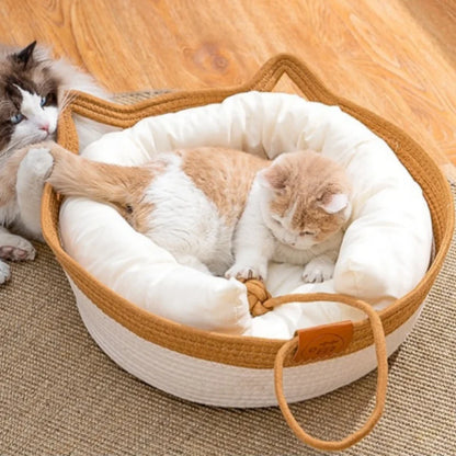 Handmade Cozy Cat Nest Baskets- for All Seasons