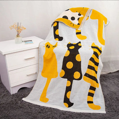Animal Print Cotton Towels – Absorbent, Soft & Perfect for Pets!