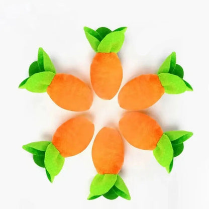 Carrot Crazy Snuffle Mat: Pull, Chew & Play for Happy Pups!