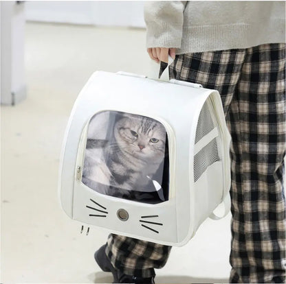 Springtime Wanderlust Pet Backpack: Stylish & Breezy Travel Backpack for Cats and Small Dogs