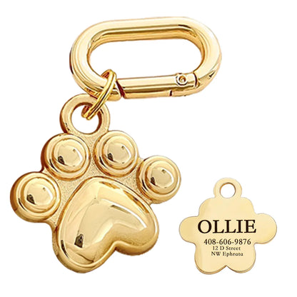 Memopaw Design Personalized Pet Dog Name Tag- Copper Free