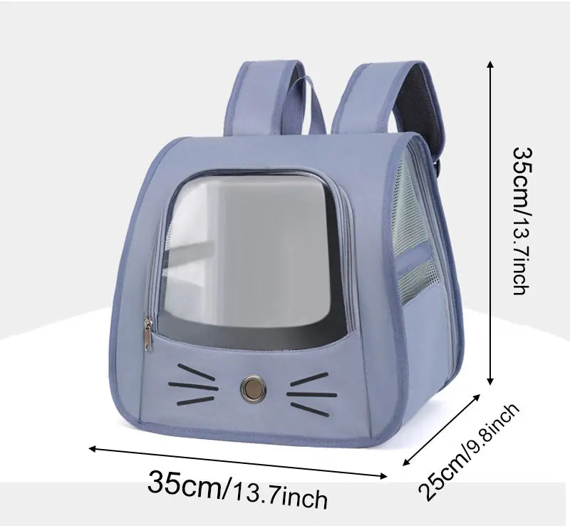 Springtime Wanderlust Pet Backpack: Stylish & Breezy Travel Backpack for Cats and Small Dogs