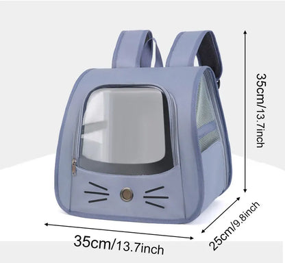 Springtime Wanderlust Pet Backpack: Stylish & Breezy Travel Backpack for Cats and Small Dogs