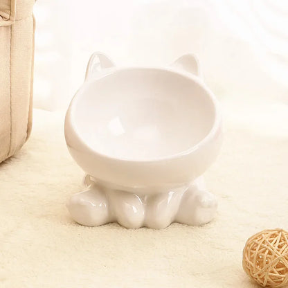 Elevated Ceramic Cat Bowl – Designed for Style, Comfort & Health