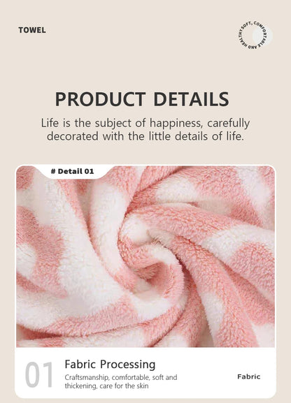 Quick-Drying Coral Fleece Flower Towels – Stylish & Practical for Daily Use