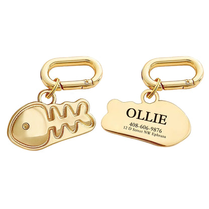 Memopaw Design Personalized Pet Dog Name Tag- Copper Free