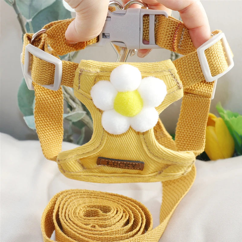 Winter Warm Adjustable Dog Harness – Lovely, Stylish & Perfect for Small Pets