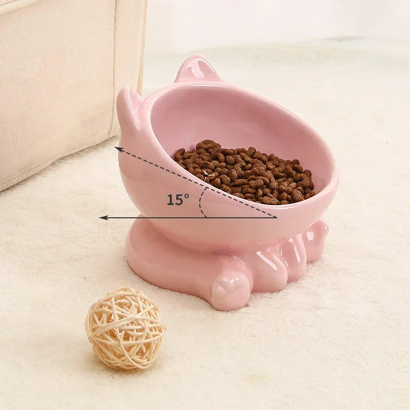 Elevated Ceramic Cat Bowl – Designed for Style, Comfort & Health